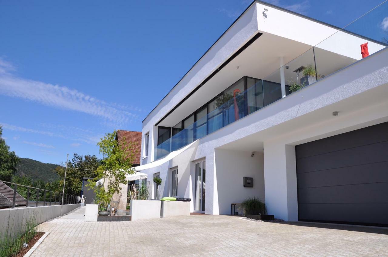 Ferienwohnung Burgenblick Mit Blick Auf รีเดนแบร์ก ภายนอก รูปภาพ